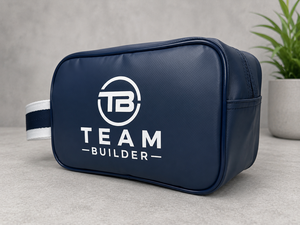 Sacs de toilette personnalisés avec logo pour team building – Rangement durable en polyester pour salle de bain et équipement de hockey avec nom brodé - Product Image 1