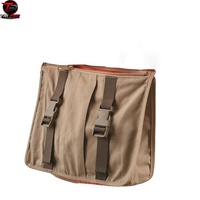 Gilet utilitaire matelassé unisexe orange-brun imperméable imprimé, col en V, multi-poches, haute visibilité, pour la chasse, la pêche et la sécurité