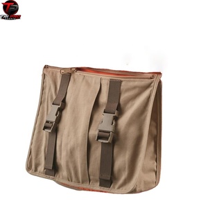 Gilet utilitaire matelassé orange pour homme, col en V, multi-poches, haute visibilité, pour la chasse, la pêche, gilet de sécurité léger - Product Image 4
