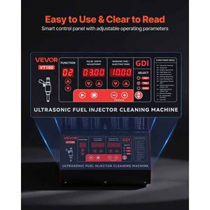 Macchina Pulitrice a Ultrasuoni Commerciale Regolabile 12V/70V/120V con 9 Modalità di Test, Tester per Iniettori Carburante a 6 Cilindri per EFI/FSI/GD - Product Image 6