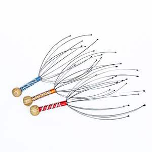 Peigne Kansa pour massage de la tête, peigne ayurvédique en métal pour le cuir chevelu et la tête, pour la croissance des cheveux, le soulagement du stress et la relaxation. - Product Image 5