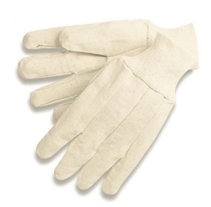 Gants de travail en toile de coton robustes de 10 oz et 12 oz avec poignet tricoté, résistants à la chaleur, au gaz et à l'huile, pour la sécurité au travail - Product Image 2