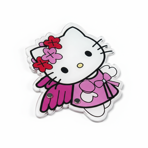 Support à cils en acrylique Premium motif chat mignon pour extensions de cils, support professionnel pour pinces de technicien(ne) en extensions de cils en salon - Product Image 1