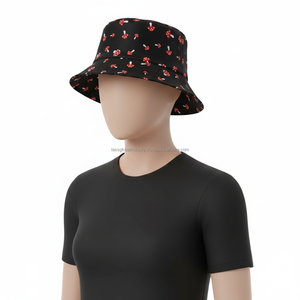 Women's <b>Bucket</b> <b>Hat</b> <b>Red</b> Custom OEM Wholesale - Product Image 5