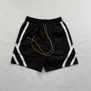<b>Men</b> Quick Dry Windbreaker <b>Shorts</b> Side Stripe Athletic Gym <b>Shorts</b> Breathable Lightweight Running Track Sport Streetwear <b>Shorts</b> - Product Image 1