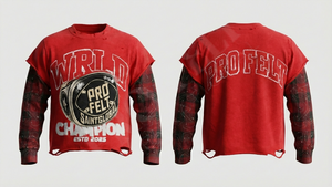 Men's 100% Cotton Vintage Street Style Fleece Breathable Loose Fit Shortsleeve Screen Printed Logo Design Distressed Fashionable - Product Image 6