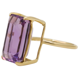 New Arrival IGI Certified Natural Amethyst Gemstone 14k Solid Yellow Gold Handmade Women Engagement Wedding <b>Rings</b> for Wholesale - Product Image 6