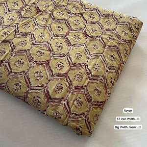 Tela de Algodón Estampada a Mano de Lujo, Patrones Vibrantes, Material Natural Transpirable para Ropa, Edredones, Cortinas y Cojines - Product Image 1