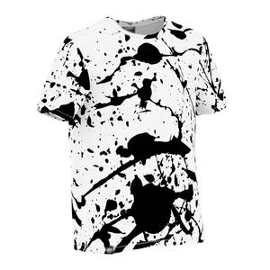 เสื้อยืดโพลีเอสเตอร์ถักพิมพ์ลายซับลิเมชั่นคุณภาพสูงสำหรับผู้ชาย ระบายอากาศได้ดี แขนสั้น เหมาะสำหรับกิจกรรมกลางแจ้ง ขายดี - Product Image 2