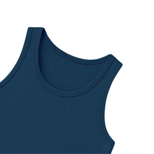 เสื้อกล้ามคอตตอนพรีเมียมแบบสั่งทำขายส่ง OEM ทรงโอเวอร์ไซส์ ไซส์พลัส สำหรับผู้ชาย ใส่เล่นกีฬา ระบายอากาศได้ดี เหมาะสำหรับโยคะ - Product Image 3