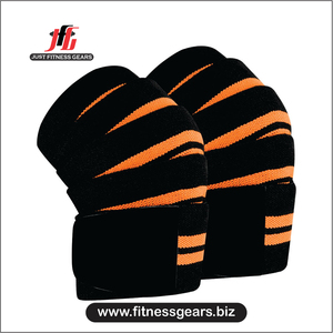 Rodilleras Deportivas Elásticas de Protección para Gimnasio, Envolturas de Rodilla de Nylon y Algodón con Cierre de Gancho y Bucle, Compresión para Levantamiento de Pesas - Product Image 1