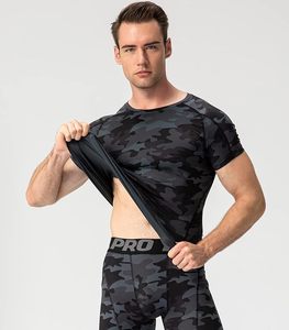 <b>Men's</b> Compression Shirts Short Sleeve Workout Gym T-Shirt Running Tops Cool Dry Sports <b>Base</b> <b>Layer</b> Athletic Undershirts - Product Image 4