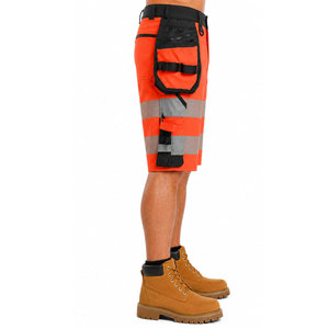 Pantalones Cortos de Seguridad de Alta Visibilidad para Hombre, de Algodón, con Cintas Reflectantes, para Trabajo al Aire Libre y Construcción - Product Image 5