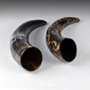 Handmade Eco-Friendly FAIZA CRAFT Viking Drinking Horn Authentic Buffalo Horn Medieval Design - Product Image 2