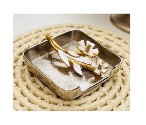 Aluminium Gold And Silver <b>Color</b> Napkin Holder Attractive Design Table Top <b>Tissue</b> <b>Paper</b> Holder For Home Usage - Product Image 1