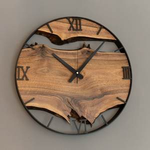 Wooden Craftsmanship <b>Clock</b> Elegant Decorative Timepiece for Living Room Bedroom Workspace and Hospitality Decor - Product Image 2