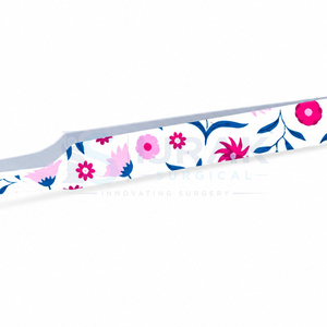 Pinzas Quirúrgicas Ijrak con Diseño Floral y Puntas Azules Lisas, Acero Inoxidable Duradero de Precisión para Extensión de Pestañas - Product Image 2
