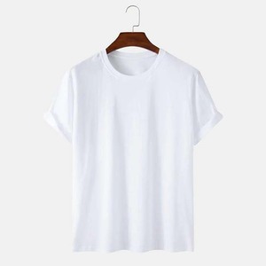 เสื้อยืดผู้ชายผ้าฝ้าย 100% สกรีนลายปักโลโก้ OEM แบบเรียบง่าย สไตล์ลำลองแนวสตรีท ทรงโอเวอร์ไซส์ - Product Image 3