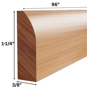 Plinthe décorative en bois massif durable pour meubles de cuisine modernes et design intérieur – Moulure en bois massif - Product Image 3