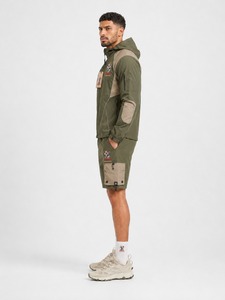 Ensemble veste coupe-vent et short de qualité supérieure, conçu pour l'entraînement sportif, les voyages et les activités quotidiennes, confort optimal - Product Image 2