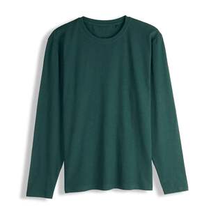 Camiseta Personalizada de Manga Larga para Hombre, Algodón Pima Orgánico, Cuello Redondo, Bolsillo Grande, Camisetas para Hombre al por Mayor - Product Image 1