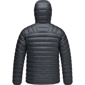 Veste d'hiver matelassée pour homme, grande taille, style décontracté, coupe-vent, imperméable, légère, en polyester, avec capuche, vêtements de randonnée - Product Image 3