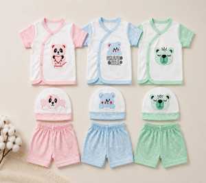 ชุดสูทกระดุมแป๊กข้าง 3 ชิ้น พร้อมกางเกงขาสั้นและหมวก - Product Image 4