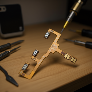 Cable flexible de repuesto para botón de volumen y encendido Moto G8 Power - Product Image 3