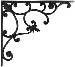 Supports muraux décoratifs en fonte multi-tailles, style vintage, pliables, robustes et étanches, par Unicorn Handicrafts - Product Image 6
