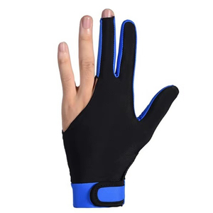Customize LOGO Factory High Quality Low Prices Snooker Billiard Pool Cue Glove Three Fingers Cue Gloves Breathable & Non-slip. - Product Image 6