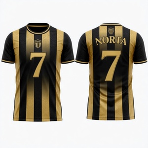 Fabricant de maillots de football personnalisés par sublimation OEM, commandes en gros, marque privée, tissu 100% polyester avec design de motif personnalisé - Product Image 6