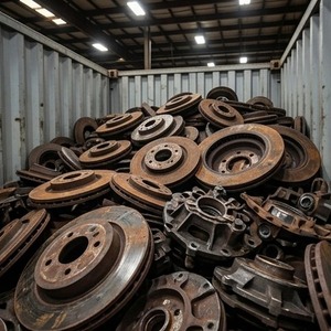 Matériaux automobiles sélectionnés avec des déchets de disques de frein disponibles pour les acheteurs de l'industrie sidérurgique via une expédition internationale fiable - Product Image 1
