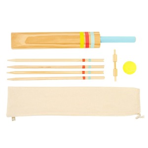 Set Clásico de Bate de Cricket de Madera con Casco Rojo y Pelotas para el Juego de Cricket - Product Image 4
