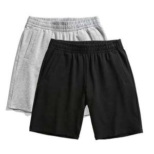 Pantalones Cortos de Forro Polar para Hombre, Tela Gruesa y Suave, Cintura con Cordón, Casuales, para Gimnasio, Entrenamiento, Descanso, Servicio de Logotipo Personalizado OEM - Product Image 1