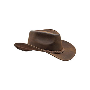 หมวกคาวบอยขนสัตว์สีน้ำตาลพร้อมสายหนังและหัวเข็มขัดสีเงิน สไตล์ลำลองสำหรับผู้ใหญ่ ขนาด 56-58 ซม. - Product Image 4