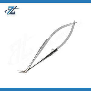 Yasargil Micro Scissors Bayonet Shape <b>Precision</b> Microsurgery Instrument High Grade Stainless Steel Reusable Surgical <b>Tool</b> - Product Image 4