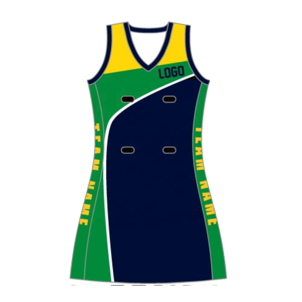 Лучший трикотажный материал из 100% полиэстера, профессиональная одежда, высококачественные мужские или женские трикотажные изделия Netball с индивидуальным логотипом и цветами