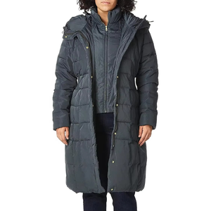 Veste longue matelassée d'hiver pour femme, épaisseur moyenne, doublure en polyester, vêtement d'extérieur - Product Image 4