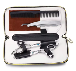 Ciseaux de coiffure 5.5/6.0 pouces en promotion, ciseaux de barbier pas chers, ciseaux à effiler, rasoir de coiffeur, ensemble d'outils de coupe de cheveux - Product Image 1