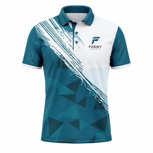 เสื้อโปโลกีฬาผู้ชายระบายอากาศได้ดี แห้งเร็ว พิมพ์ลายโลโก้ตามสั่ง สำหรับกีฬากอล์ฟ เทนนิส ฝึกซ้อม ชุดทีม ยูนิฟอร์ม - Product Image 1