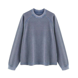 YALI Individuelles Logo Vorne Bestickt Atmungsaktiver Regular Fit Herren Rundhals-Sweatshirt aus French Terry Polyester Schwergewicht Winter-Sweatshirt - Product Image 4