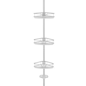 Mensola angolare a 4 livelli in acciaio inox per doccia e cucina - Product Image 1