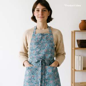 Textil Decorativo para el Hogar de Primera Calidad, 100% Algodón, Estampado a Mano, Suave, Sostenible, Hecho a Mano por Artesanos de Jaipur, para Mesa y Cama - Product Image 4