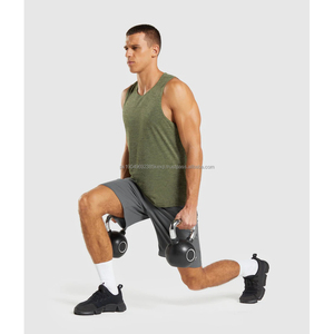 เสื้อยืดออกกำลังกายแบบคลาสสิกสำหรับผู้ชาย เสื้อกล้ามวิ่งสำหรับผู้ชาย - Product Image 4