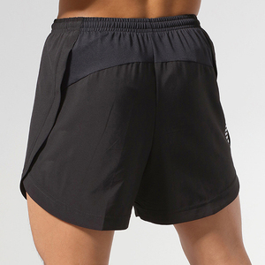 Pantalones Cortos Deportivos de Verano para Hombre, Cintura Elástica Media, Secado Rápido, para Maratón, Fitness, Tejido Sólido - Product Image 5