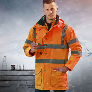 Chaleco de Seguridad Reflectante de Alta Visibilidad, Transpirable y Resistente al Viento, Unisex, de Poliéster, para Trabajo, en Varios Colores, con Cierre - Product Image 6