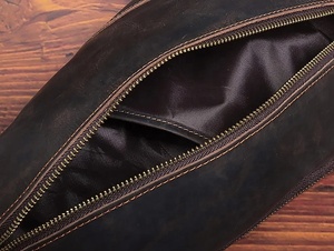 Women's Casual Travel Fanny Pack LCB-0041 <b>Large</b> Capacity Genuine Leather Waist <b>Bag</b> Durable <b>Crossbody</b> Chest <b>Bag</b> Design - Product Image 5