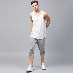 2026 Lawd Sports Men Knitted Cotton Fleece Quick Dry Breathable Elastic Waist High Quality Gym Side Pocket Training Sport Shorts - Product Image 6