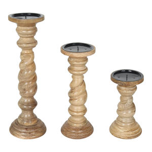 Portavelas de Madera para Decoración de Hogar, Restaurante, Hotel, Bodas y Fiestas, Hecho a Mano, Decorativo, para Mesa - Product Image 6