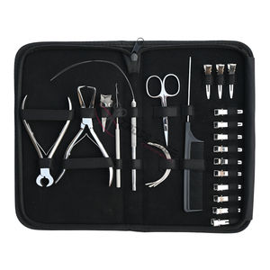 Kit de Herramientas para Extensiones de Cabello, Herramienta para Romper Enlaces de Queratina, Removedor de Microperlas, Enhebrador de Bucles, Tijeras para Cortar Hilos, Pinzas de Seccionamiento - Product Image 1